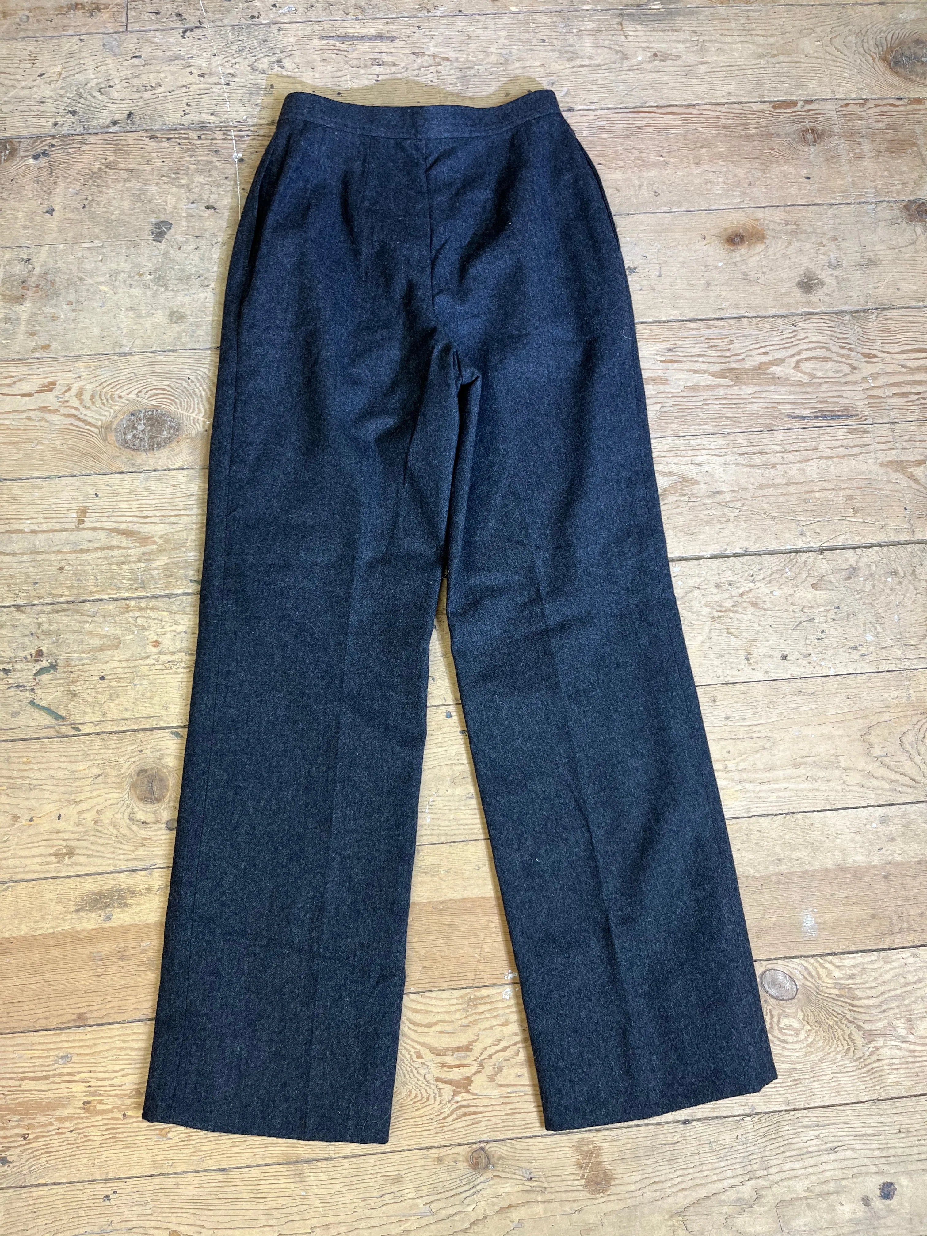 1980s Black Wool Trousers by PENDLETON