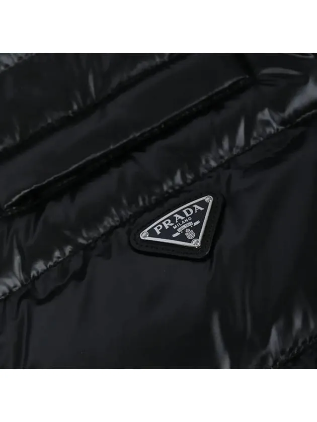 24SS triangle logo padded vest black 290546 11HU F0002