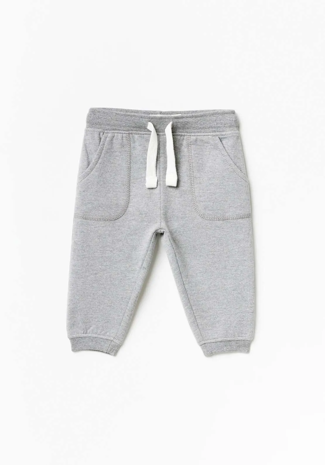 Basic Joggers With Pockets - Grey