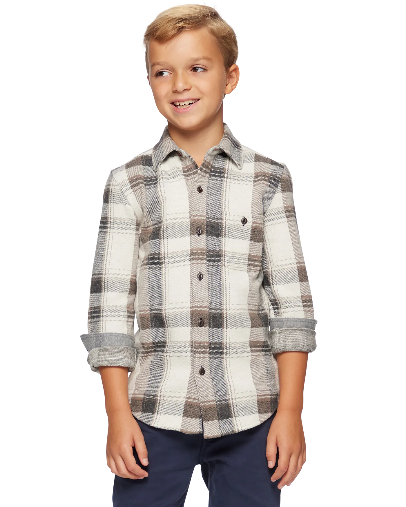 BOYS MADEFLEX HERO STRETCH FLANNEL SHIRT