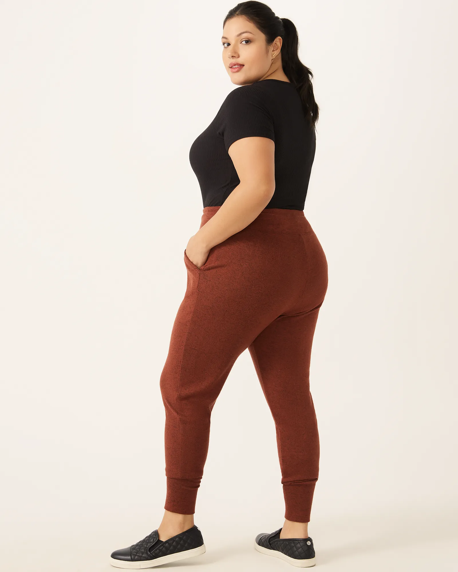 Brenda Drawstring Joggers | Burgundy