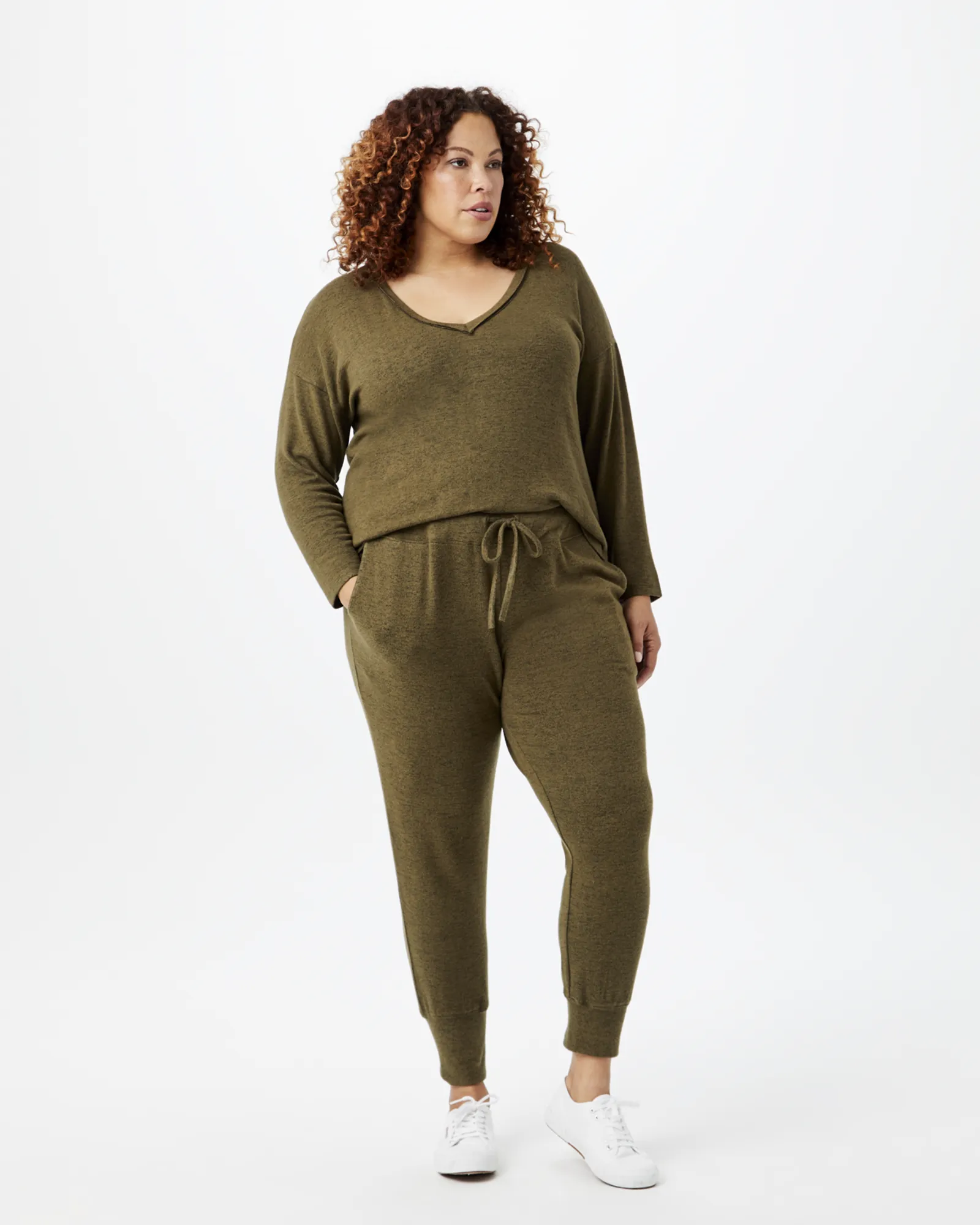 Brenda Drawstring Joggers | Olive Green