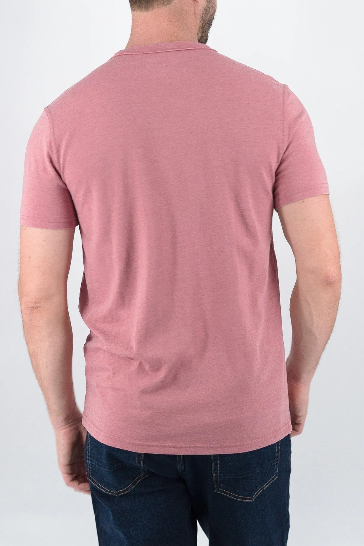 Burnout Henley - Withered Rose