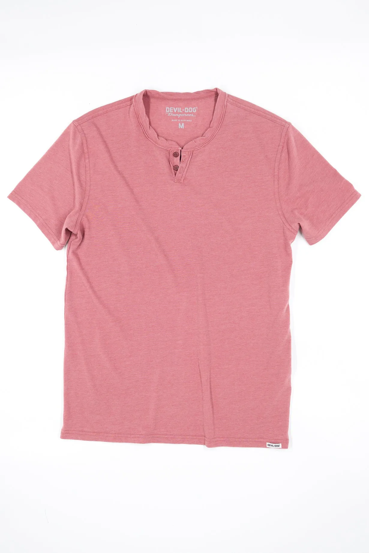 Burnout Henley - Withered Rose