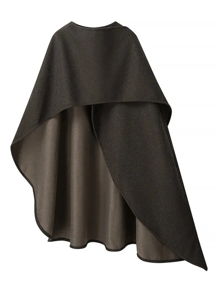 Chic Warm Brown Cape – Effortless Elegance for Cooler Days