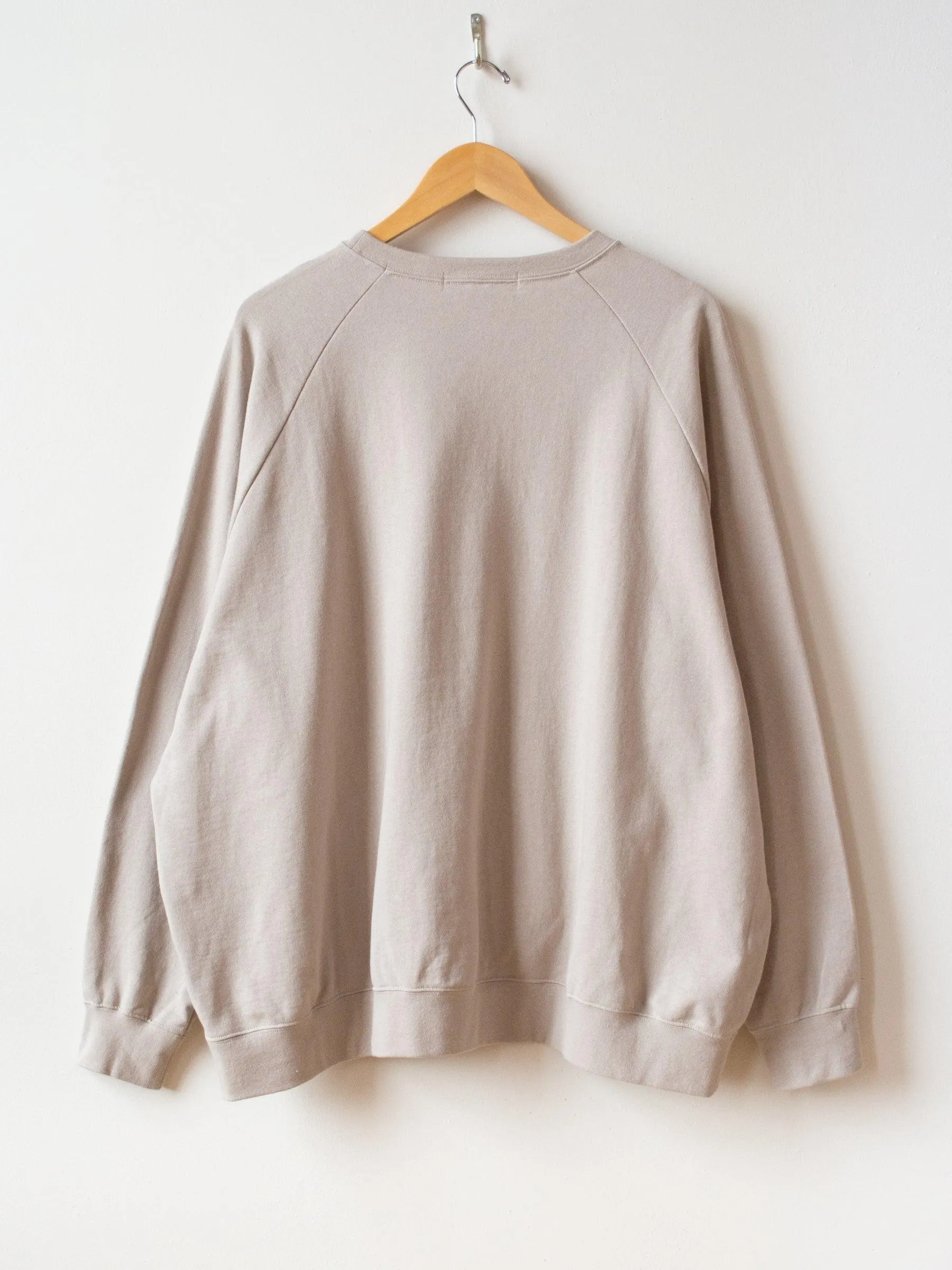 Cotton Big Sweatshirt - Beige