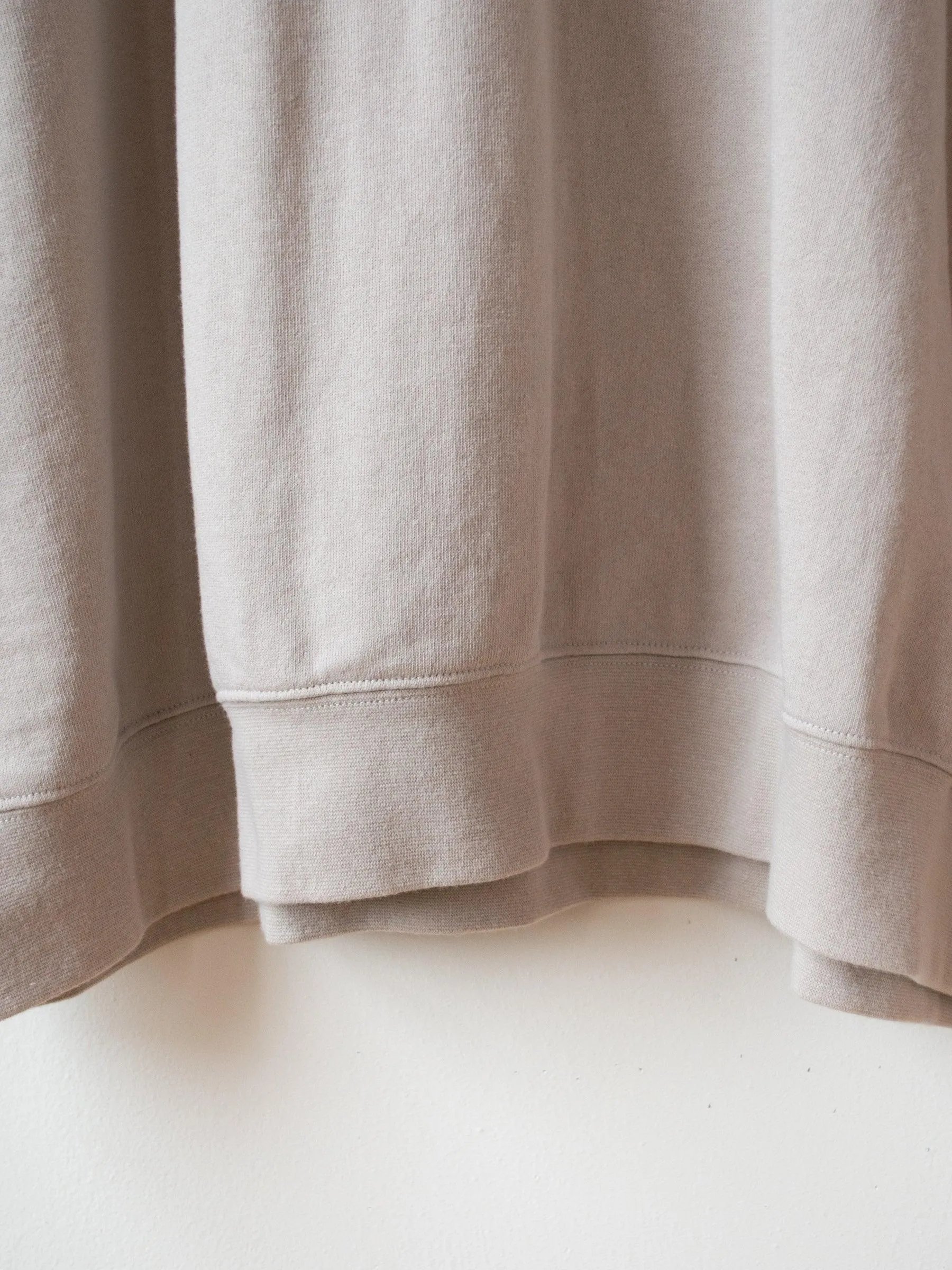 Cotton Big Sweatshirt - Beige