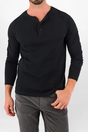 Everyday Henley - Deep Black