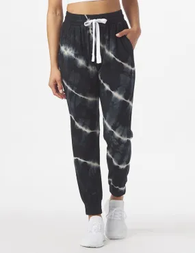 Halfway Jogger: Linear Tie-Dye