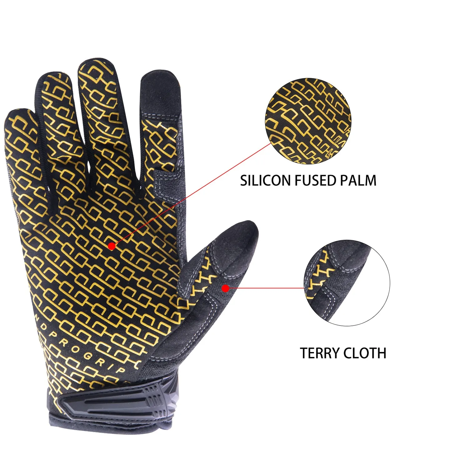 Handlandy Men Women Work Gloves Mechanic Touchscreen Thin Silicon 6134