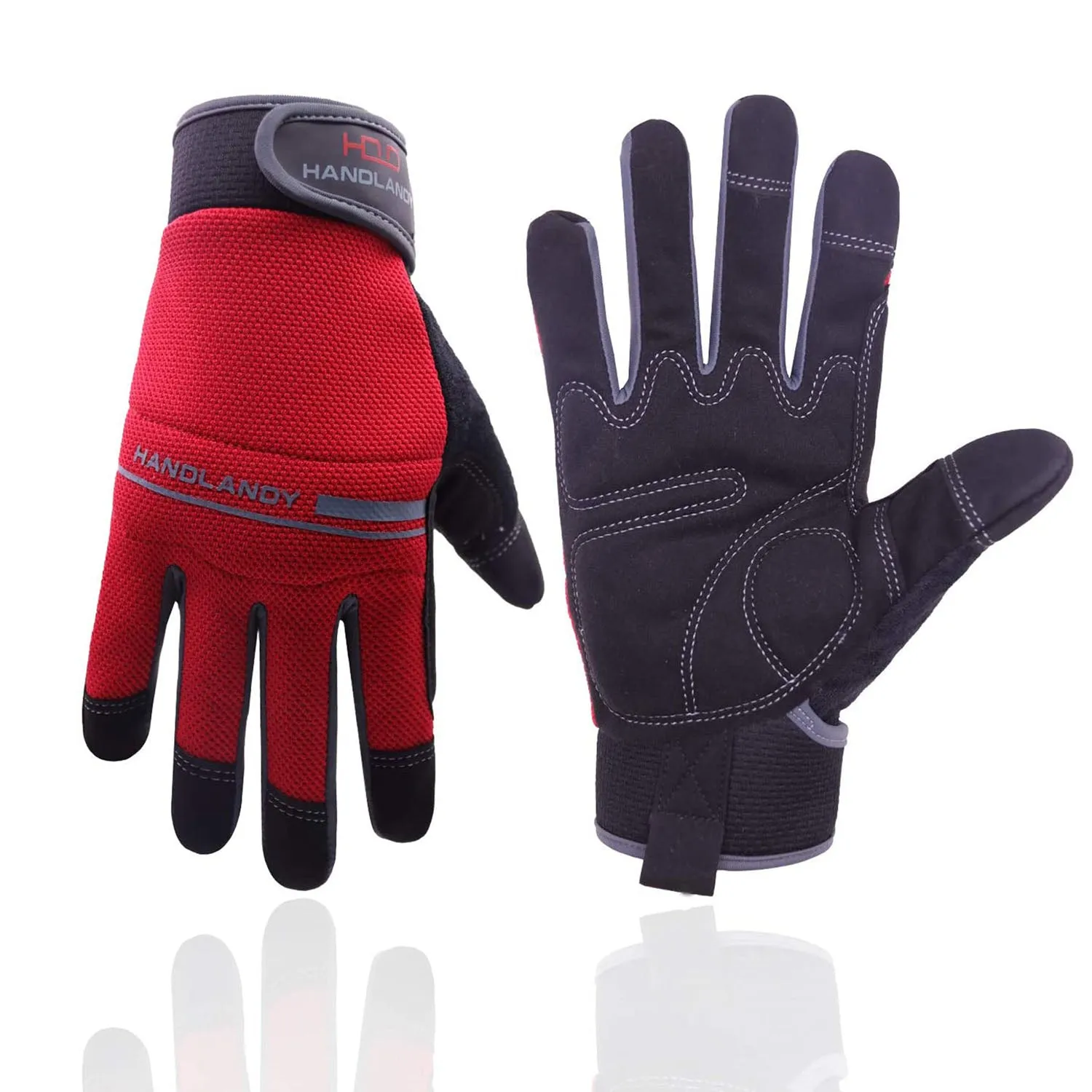 Handlandy Men Women Work Mechanic Gloves Light Duty Work 6036