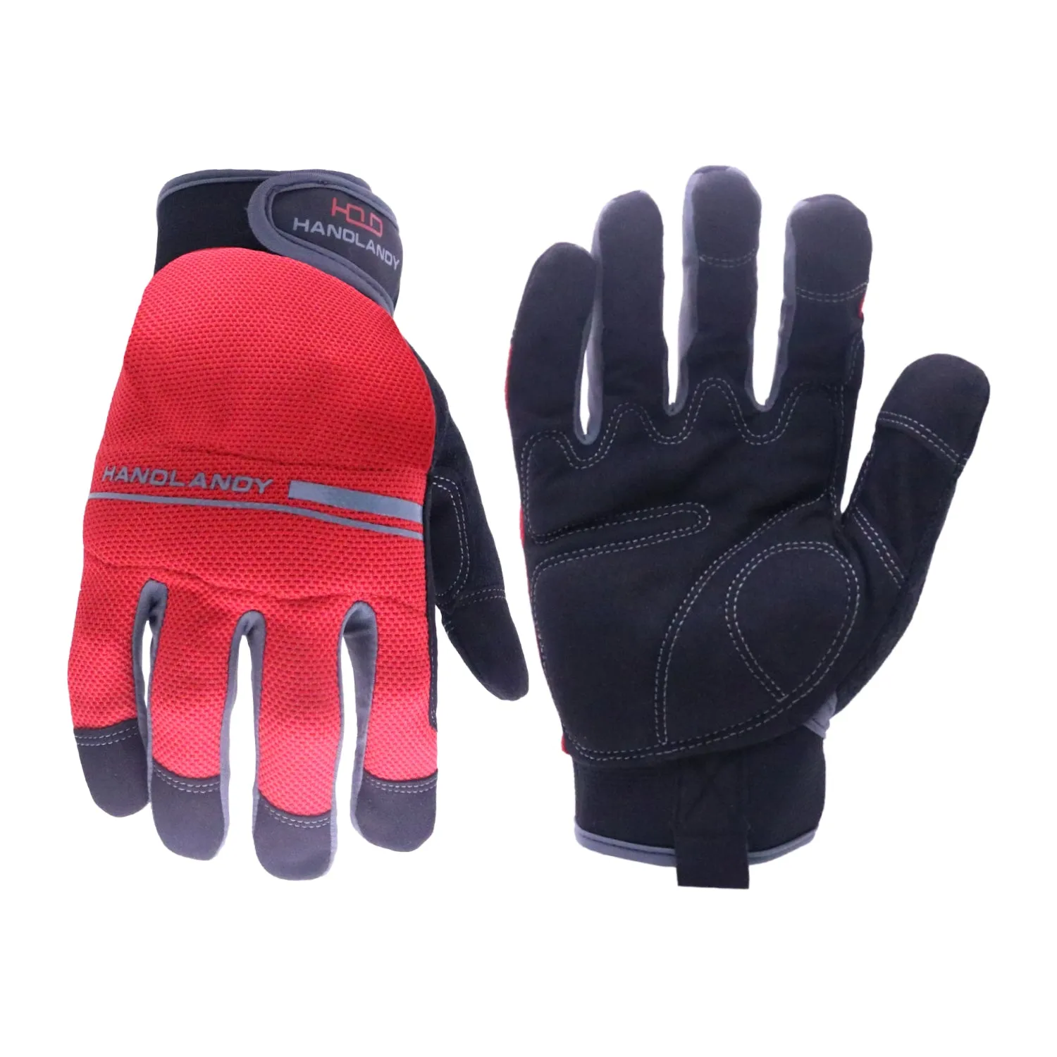 Handlandy Men Women Work Mechanic Gloves Light Duty Work 6036