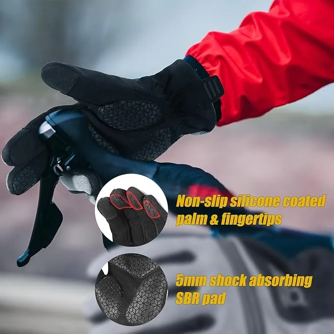 HANDLANDY Winter Gloves Cycling Thermal Warm Touch Screen 6227