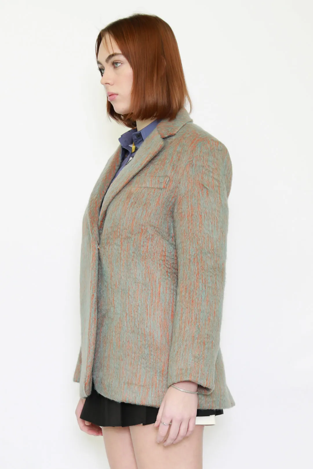 Heavy Wool Mint Green Coat