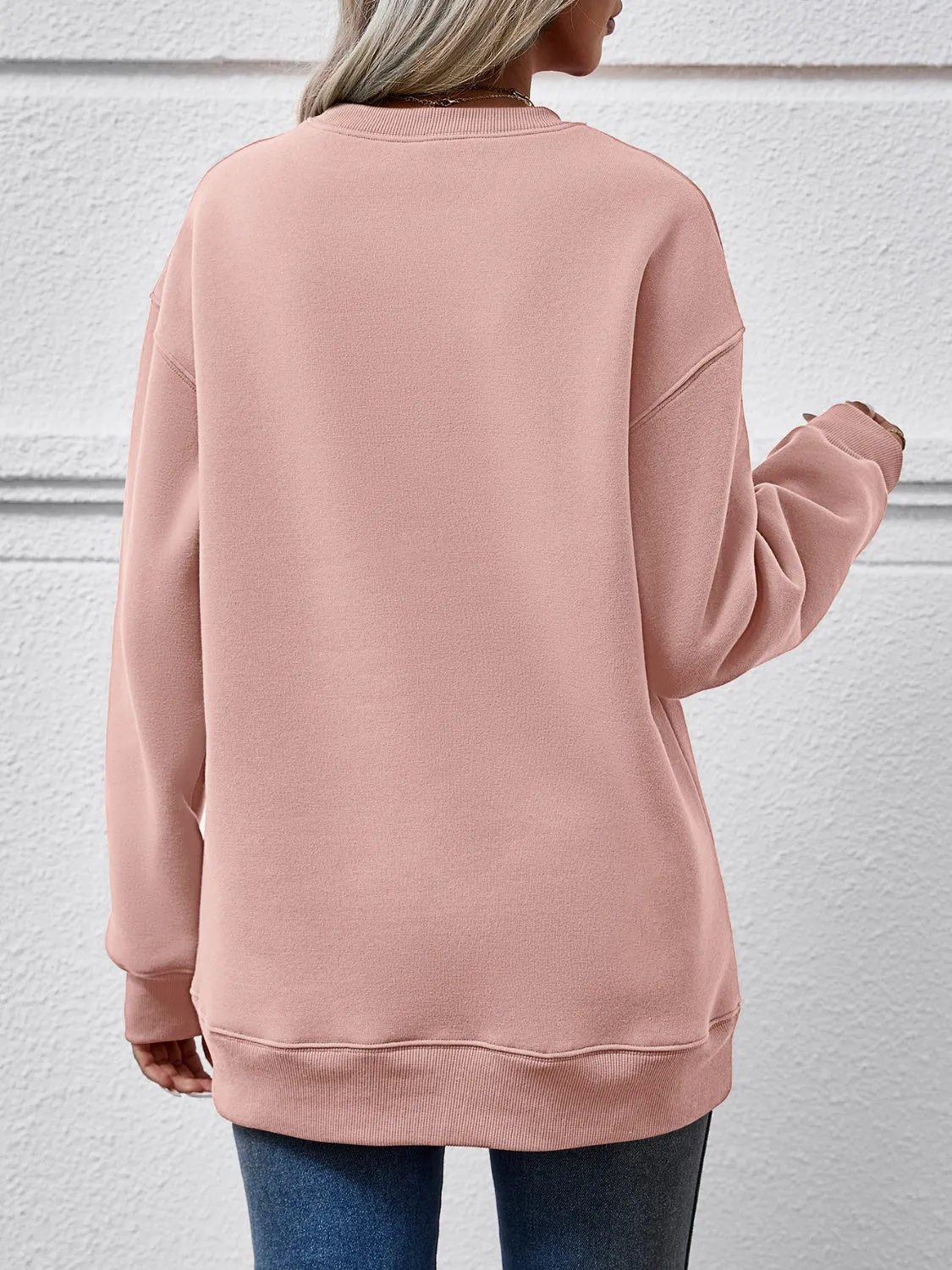 kesley BELIEVE Graphic Long Sleeve Sweatshirt