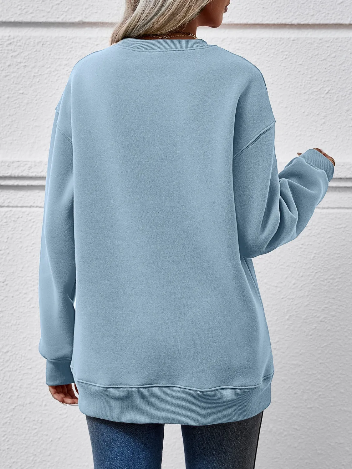 kesley BELIEVE Graphic Long Sleeve Sweatshirt