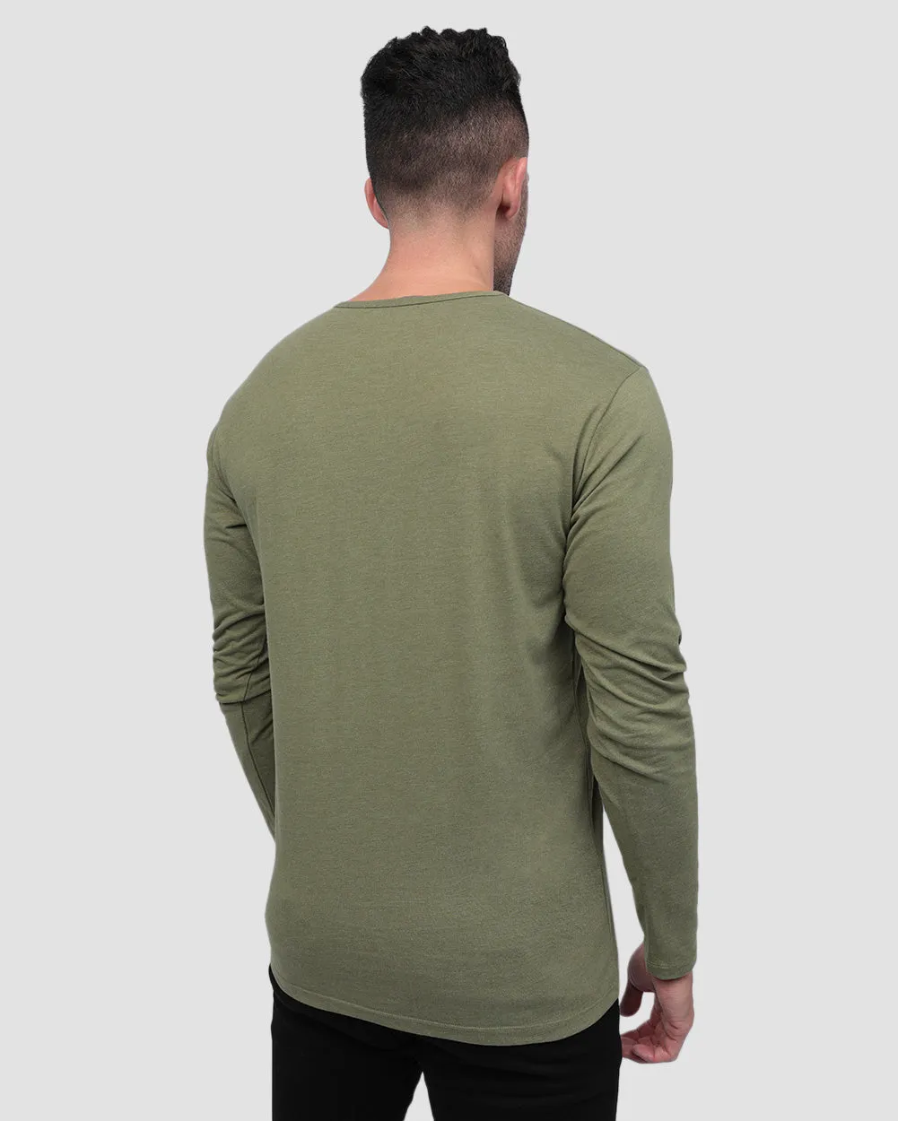 Long Sleeve Henley Tee - Non-Branded