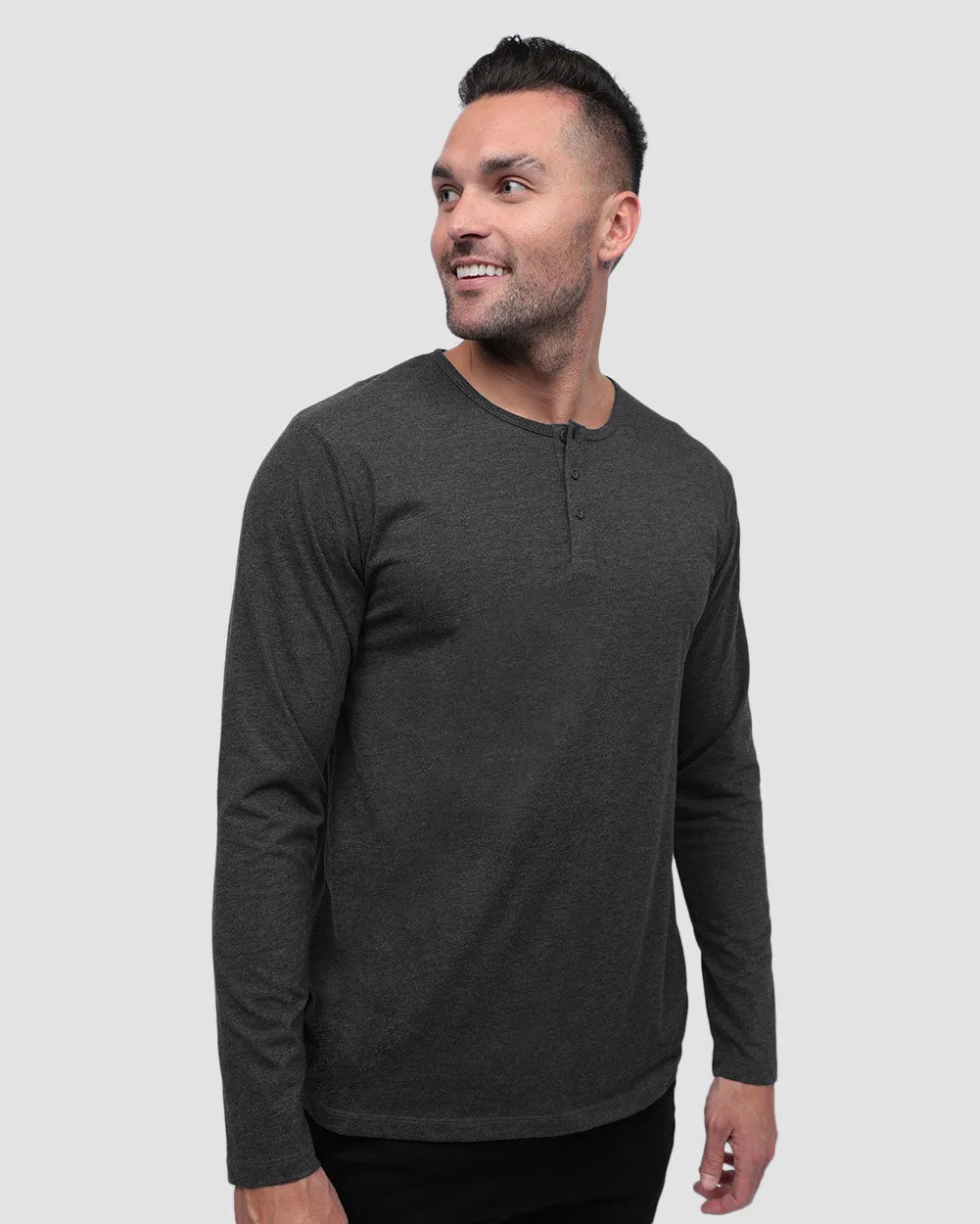 Long Sleeve Henley Tee - Non-Branded