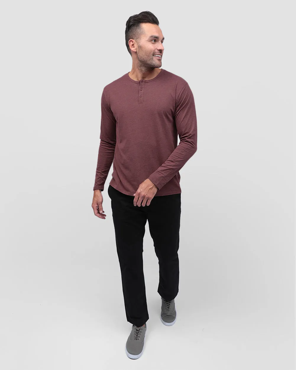 Long Sleeve Henley Tee - Non-Branded