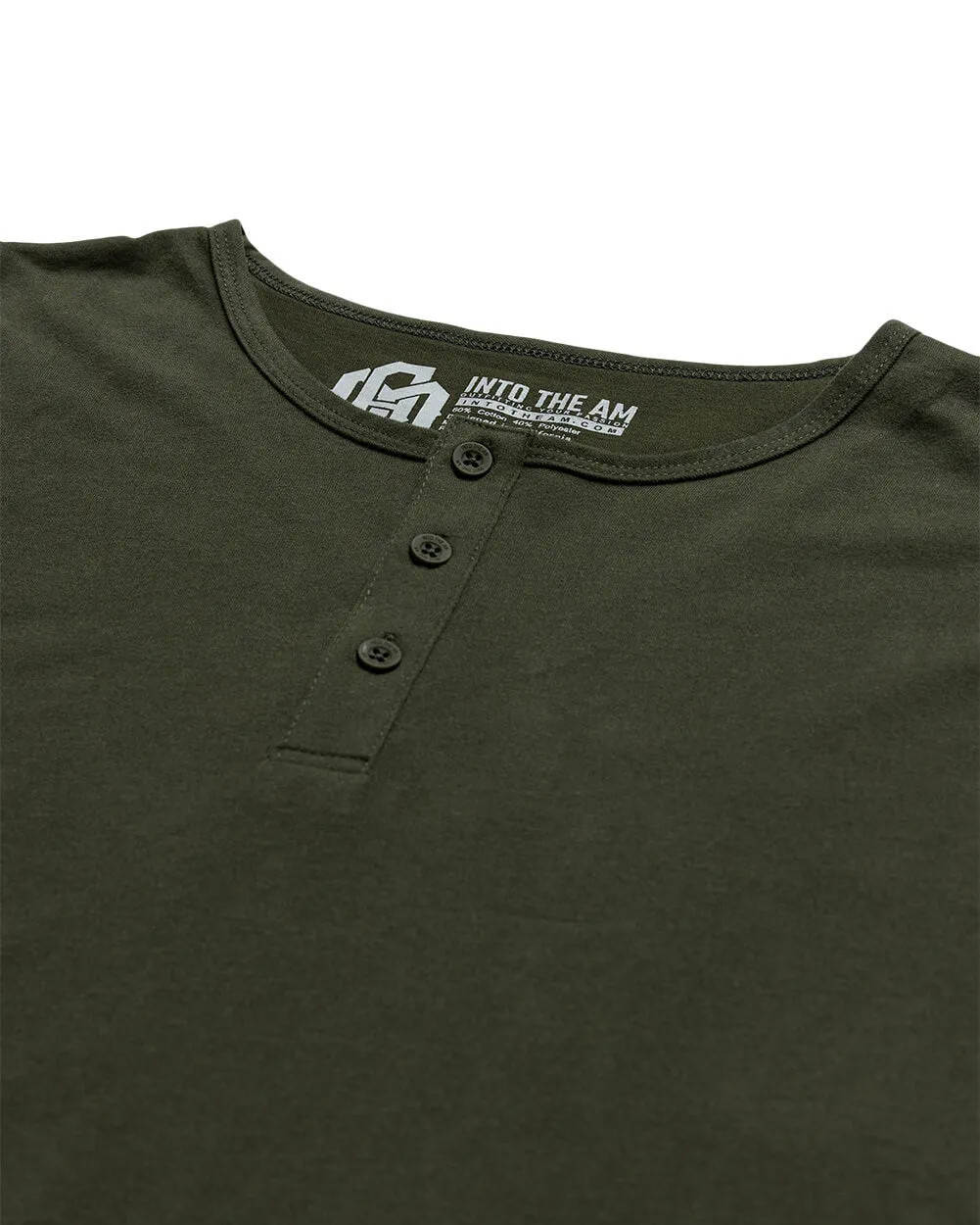 Long Sleeve Henley Tee - Non-Branded