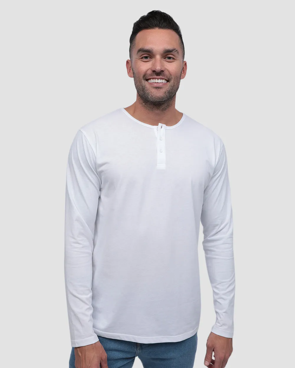 Long Sleeve Henley Tee - Non-Branded