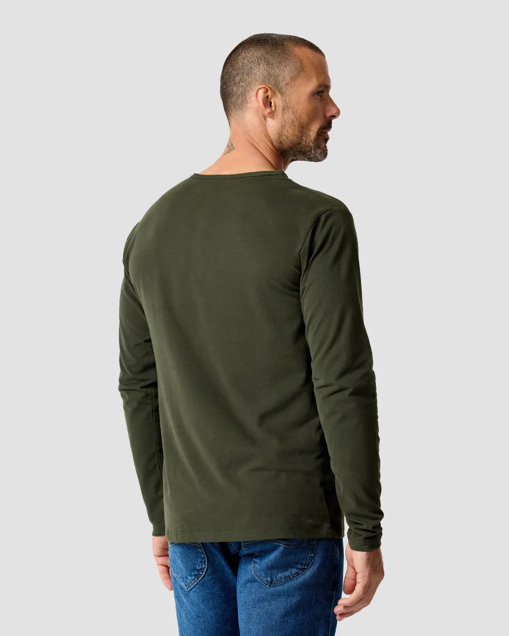 Long Sleeve Henley Tee - Non-Branded