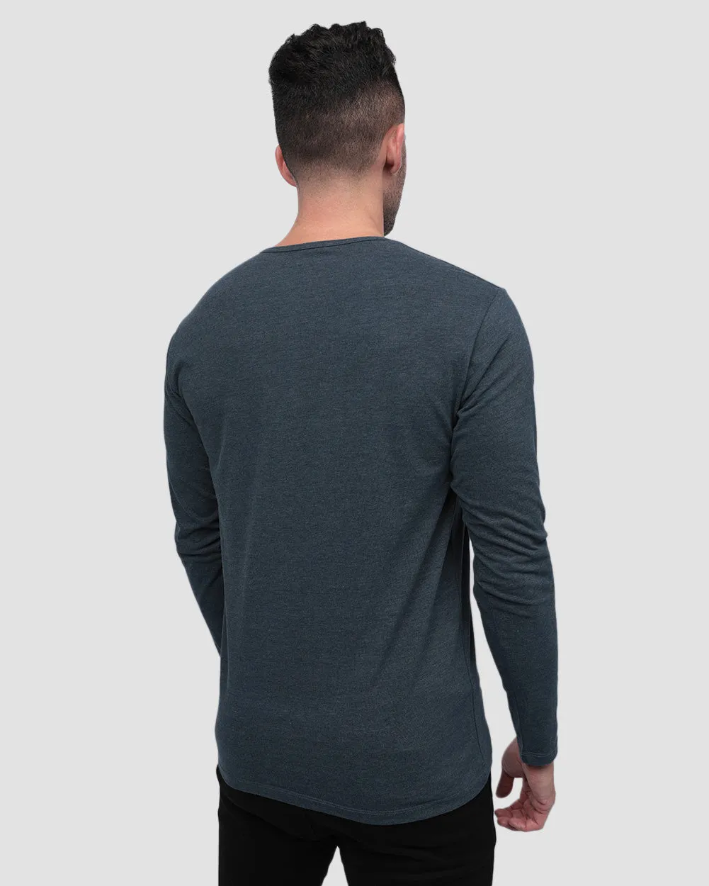 Long Sleeve Henley Tee - Non-Branded