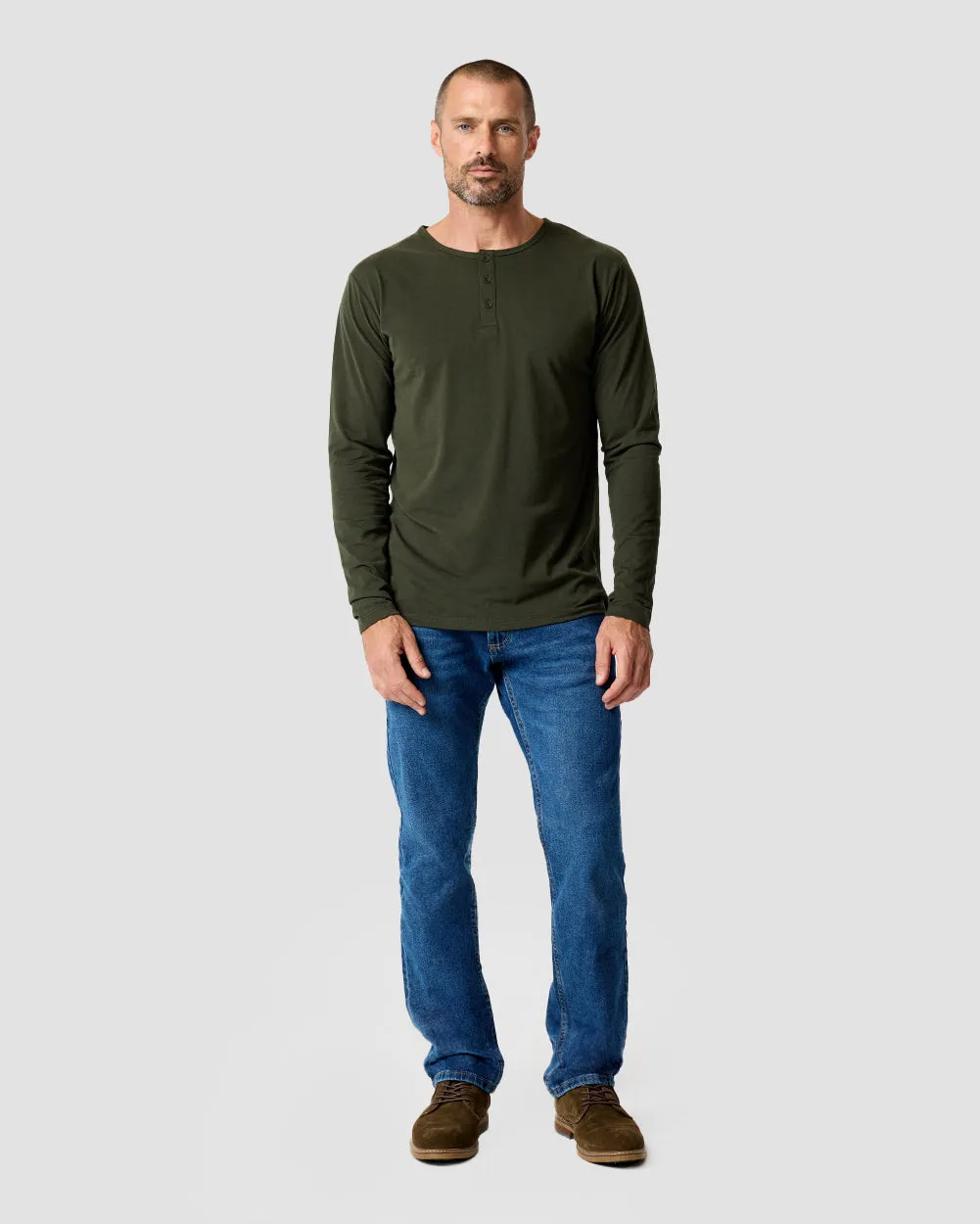 Long Sleeve Henley Tee - Non-Branded