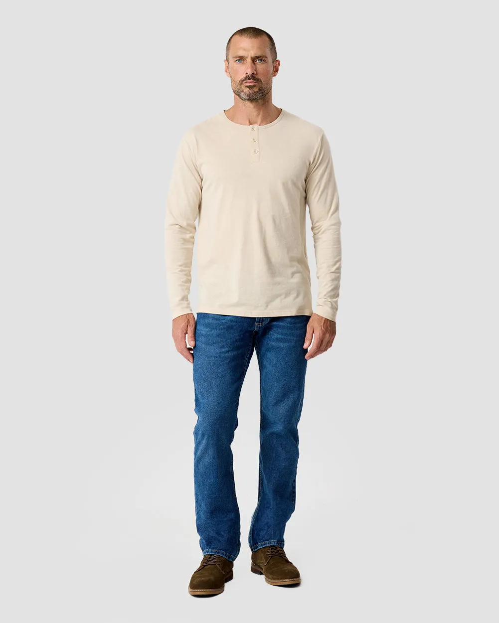 Long Sleeve Henley Tee - Non-Branded