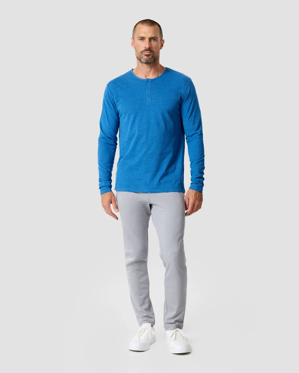 Long Sleeve Henley Tee - Non-Branded