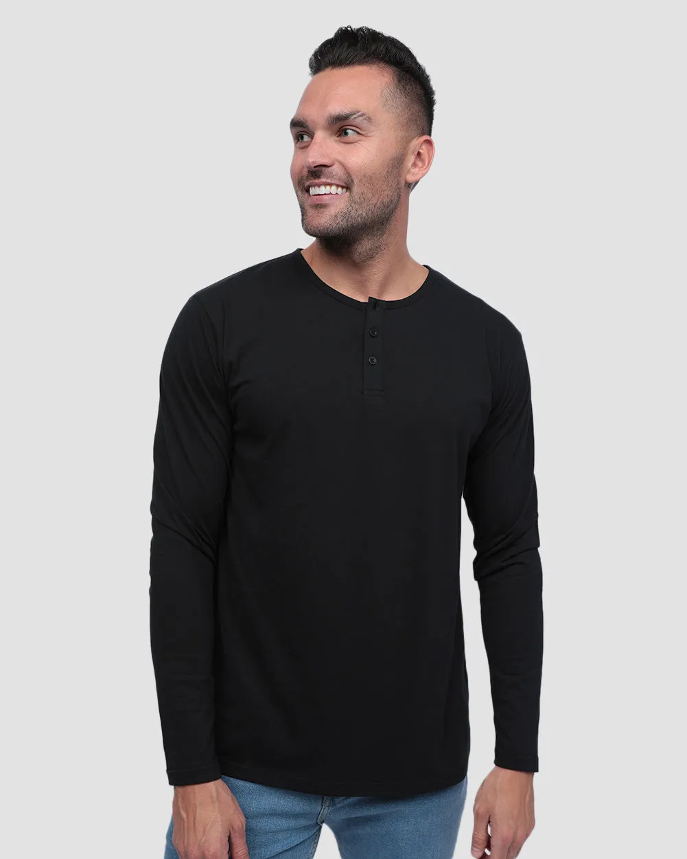 Long Sleeve Henley Tee - Non-Branded