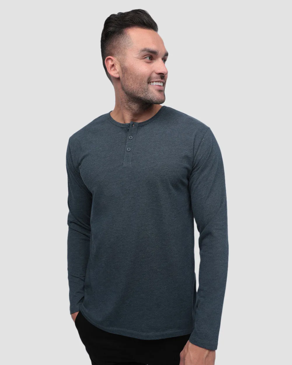 Long Sleeve Henley Tee - Non-Branded