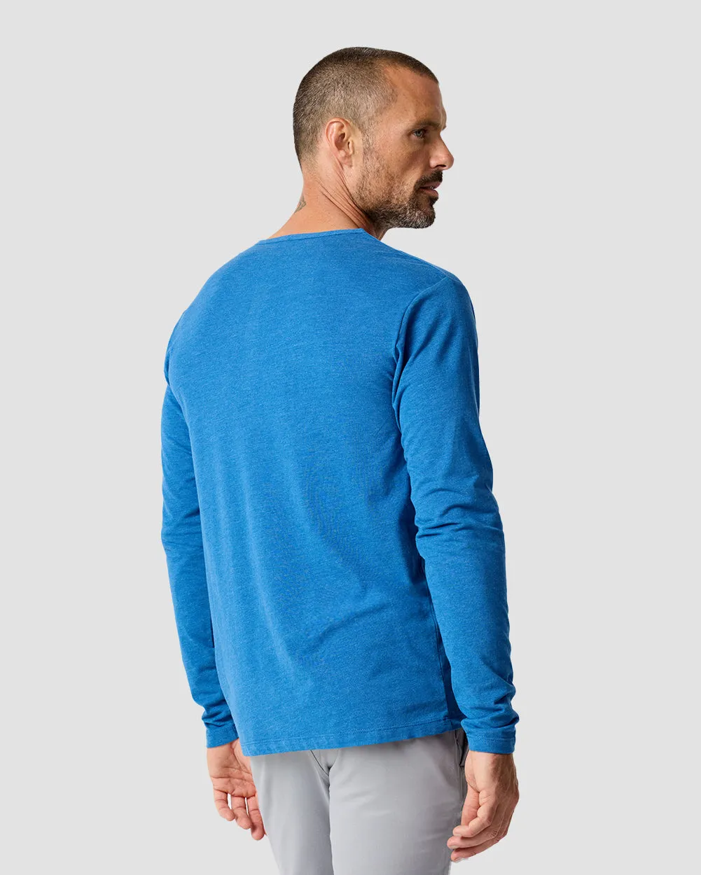 Long Sleeve Henley Tee - Non-Branded