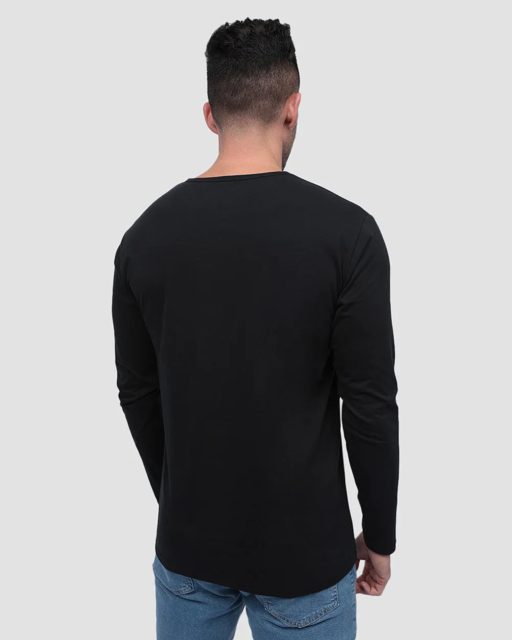 Long Sleeve Henley Tee - Non-Branded