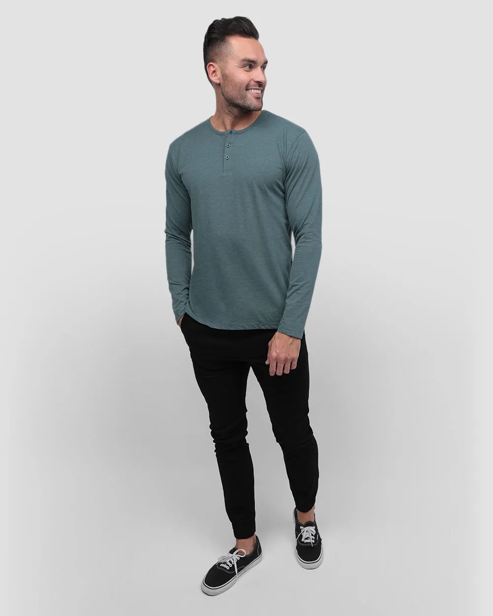 Long Sleeve Henley Tee - Non-Branded