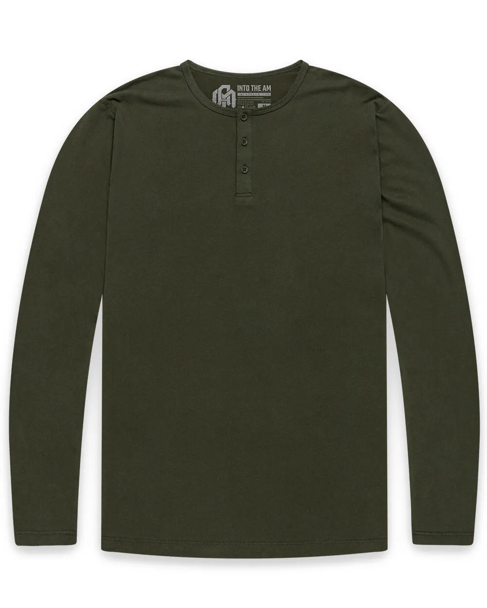 Long Sleeve Henley Tee - Non-Branded