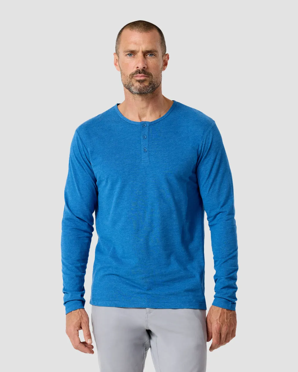 Long Sleeve Henley Tee - Non-Branded