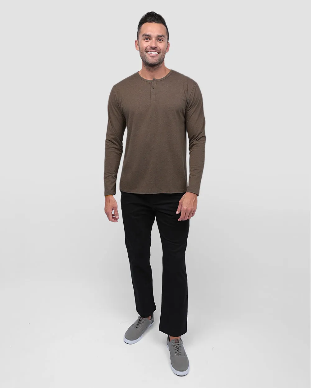 Long Sleeve Henley Tee - Non-Branded