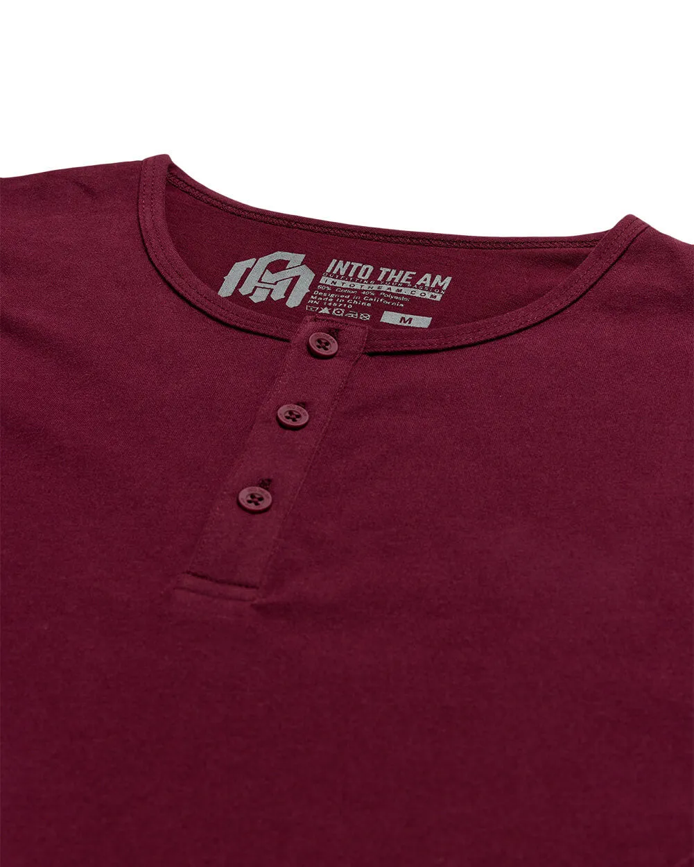 Long Sleeve Henley Tee - Non-Branded