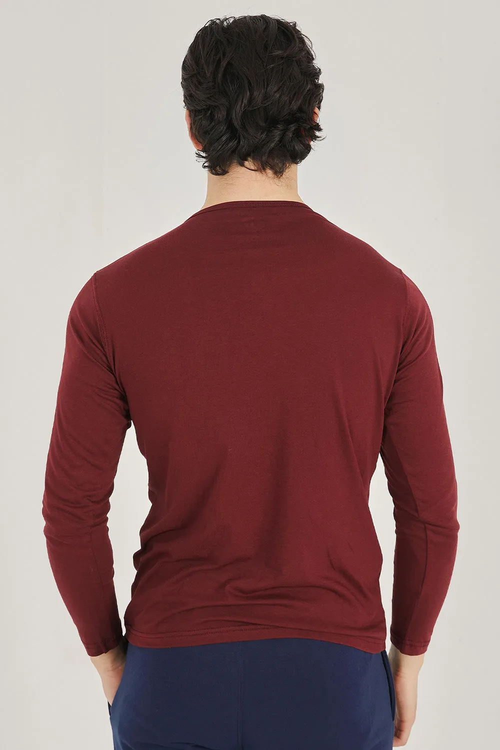 Maroon Henley