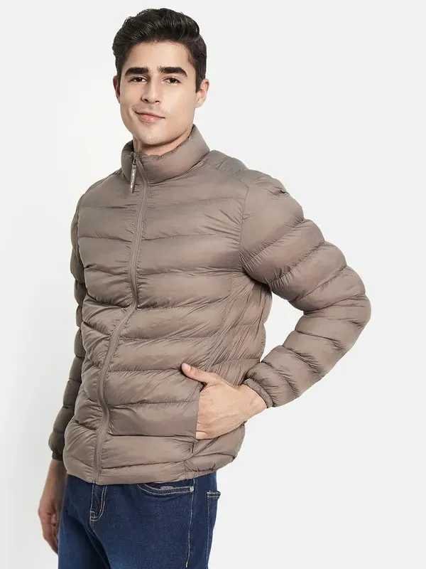 Men Brown Padded Jacket