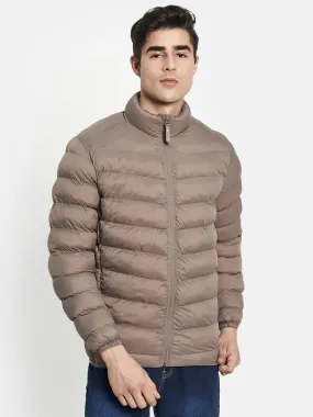 Men Brown Padded Jacket