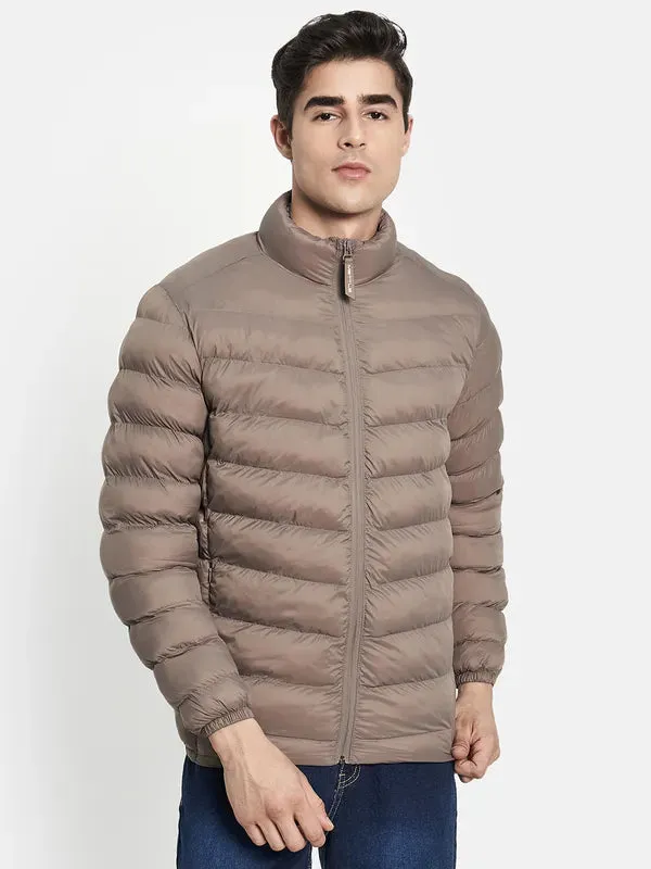 Men Brown Padded Jacket