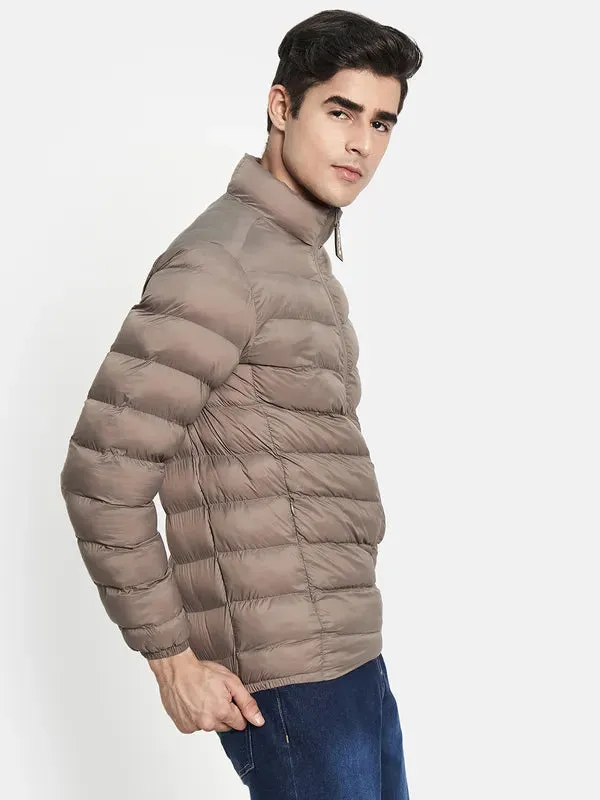 Men Brown Padded Jacket