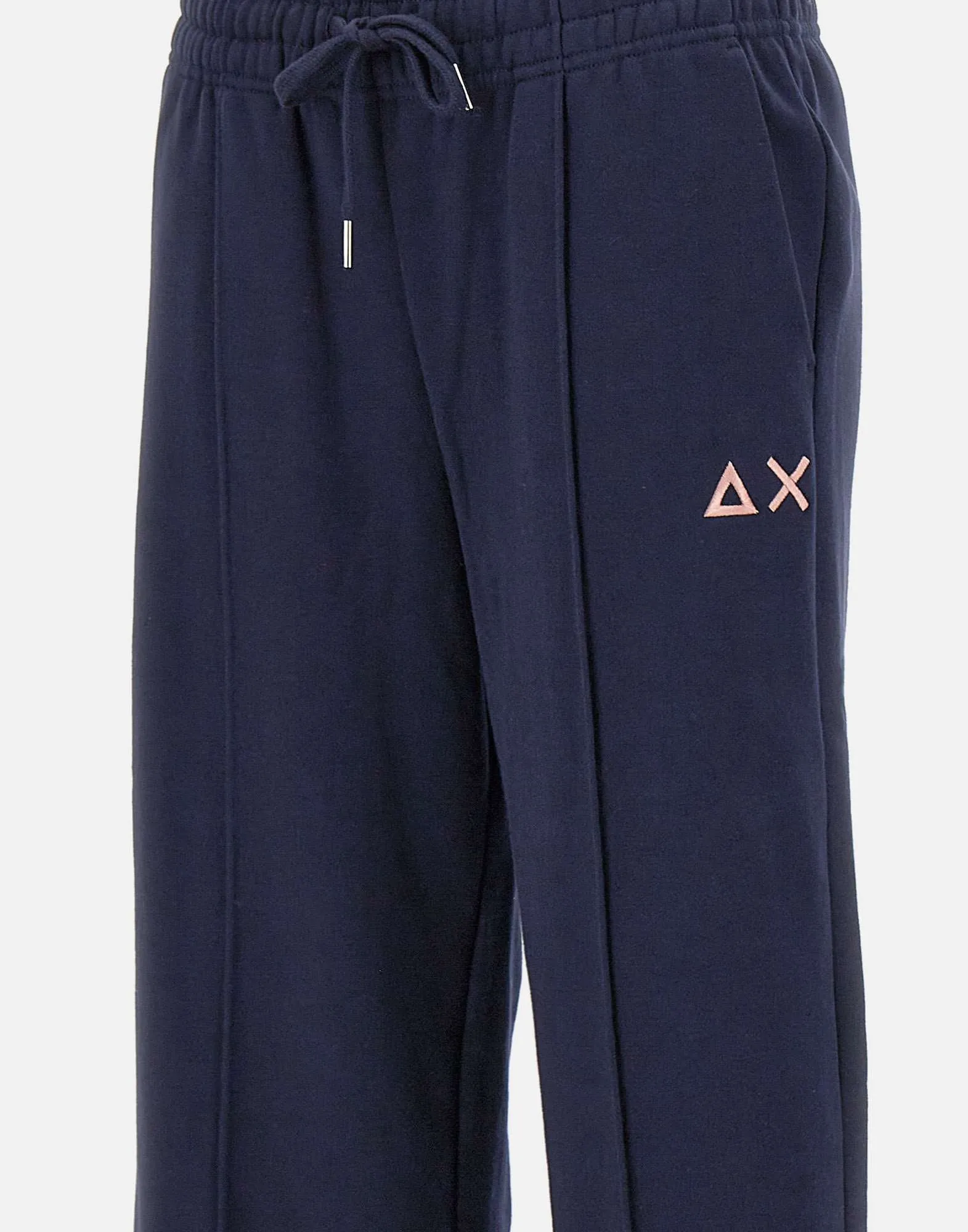 Navy Blue Cotton Jogger Trousers