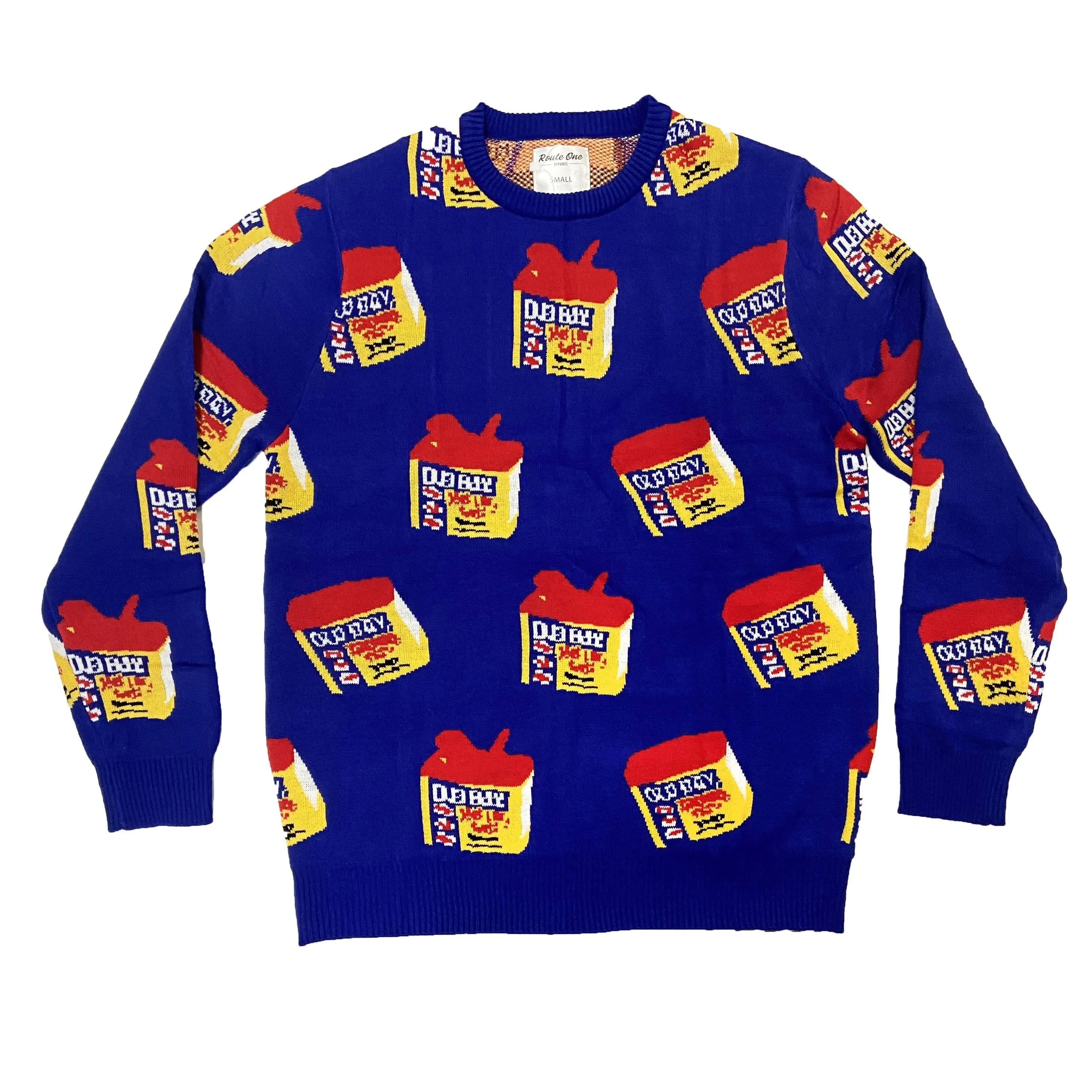 OLD BAY 3-D Can Pattern (Blue) / Knit Sweater