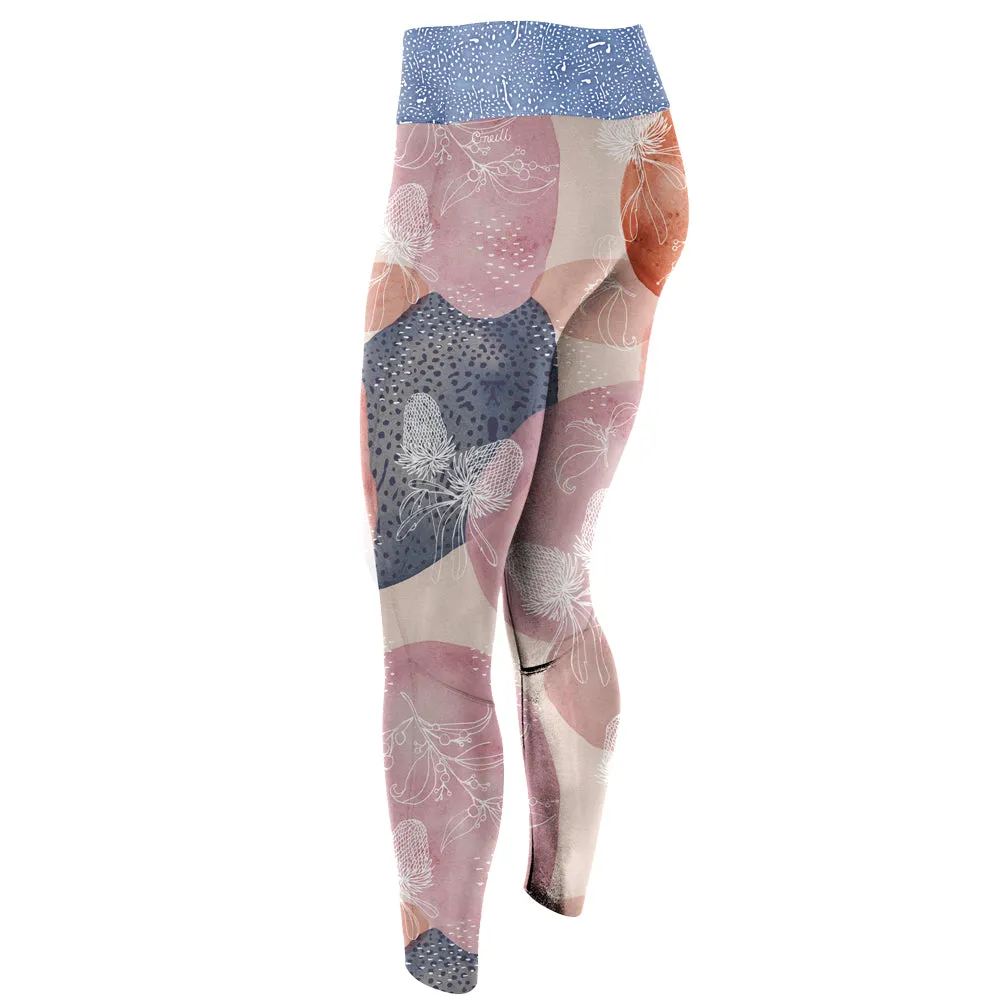 O'Neill Womens Bahia 1.5mm Neo Leggings  -Desert Bloom/Drift Blue