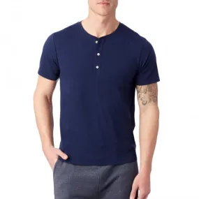 Organic Short Sleeve Henley (Earth Navy)