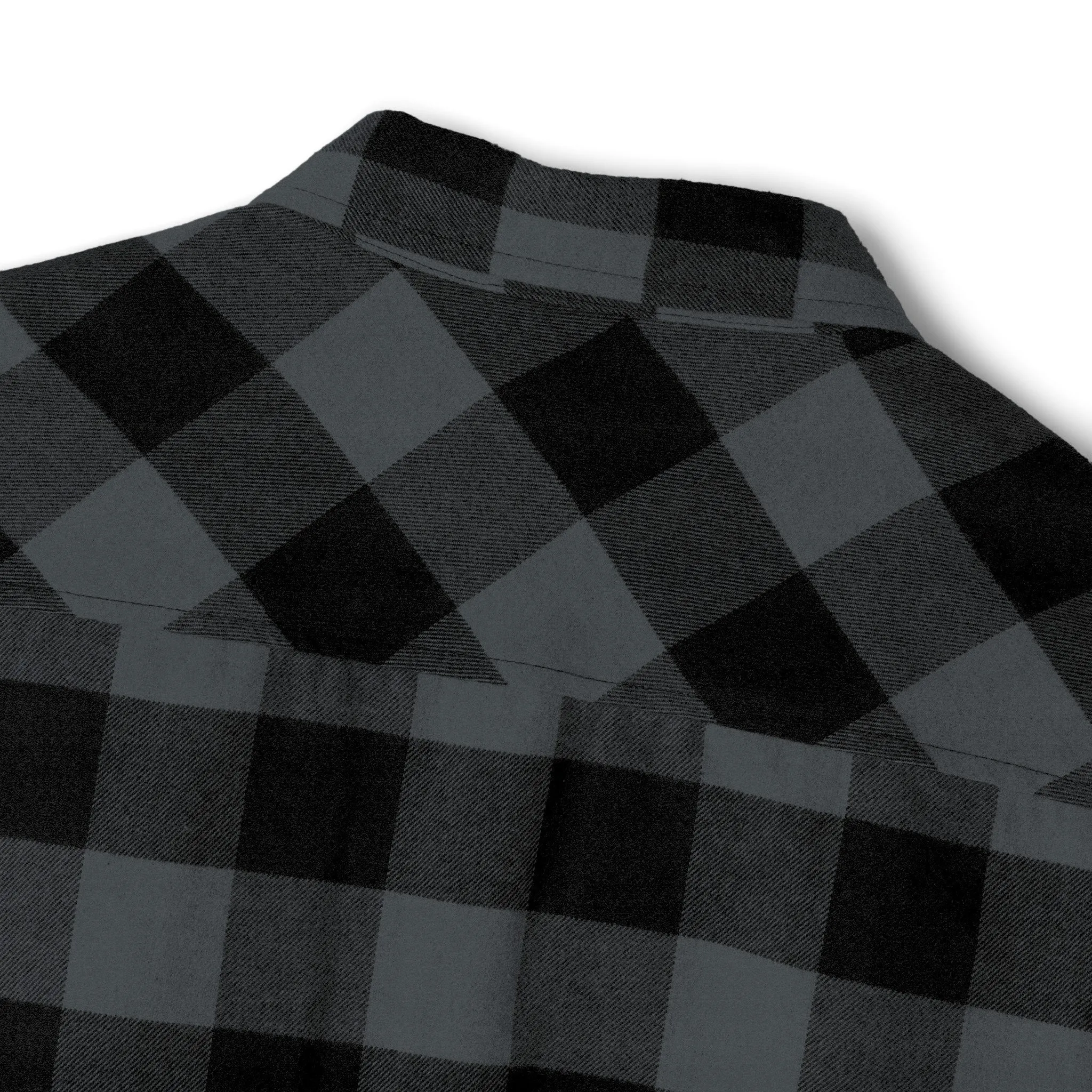 Plaid Men Luxury Flannel Shirt - Charcoal Heather