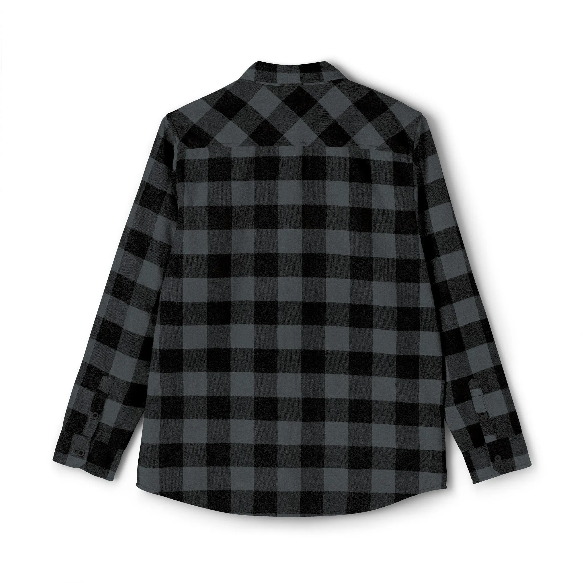 Plaid Men Luxury Flannel Shirt - Charcoal Heather